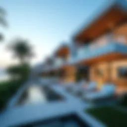 Stunning exterior view of Canal Cove Villas showcasing modern architecture