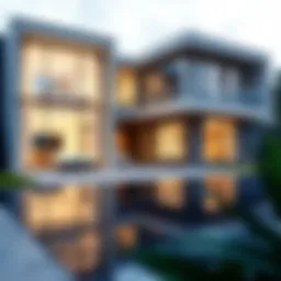 Luxurious villa showcasing modern architecture