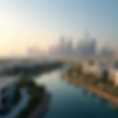 Dubai skyline showcasing residential areas