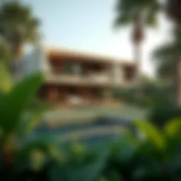 Luxurious villa surrounded by lush greenery in Al Barari