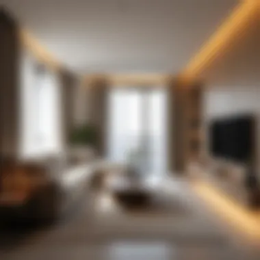 Stylish interior of a Falcon Al Barsha apartment