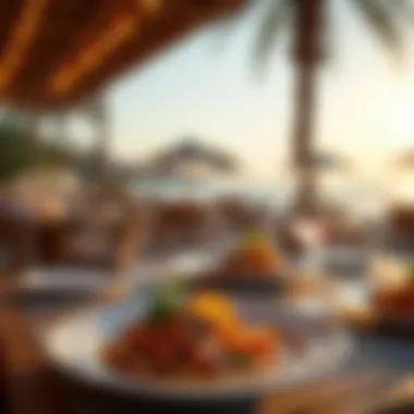 Gourmet Dining by the Beach Vibrant beachfront dining scene in Jumeirah