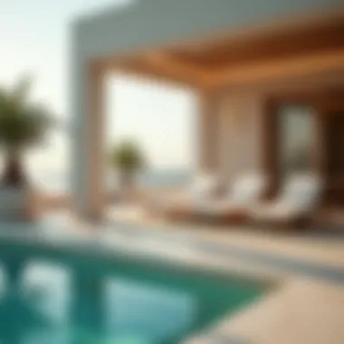 Chic Poolside Lounge Experience Elegant poolside lounge at a Jumeirah resort