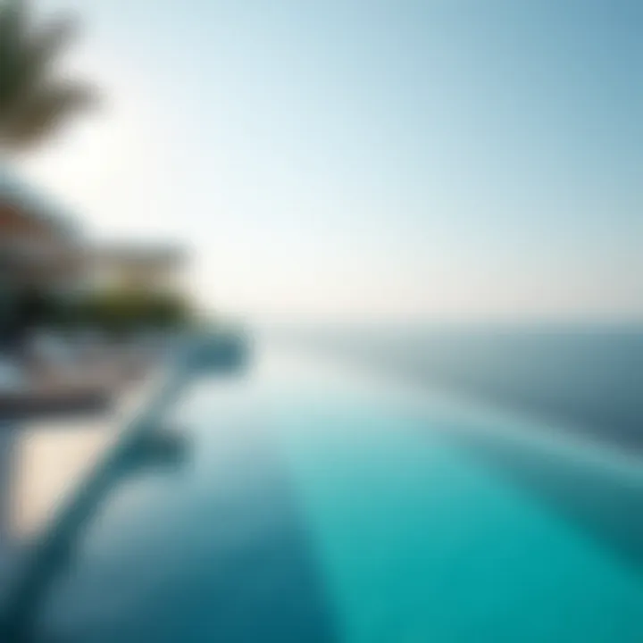 Private infinity pool overlooking the sea