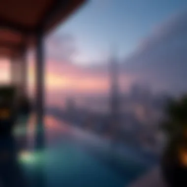 Breathtaking view of the Penthouse Club's skyline