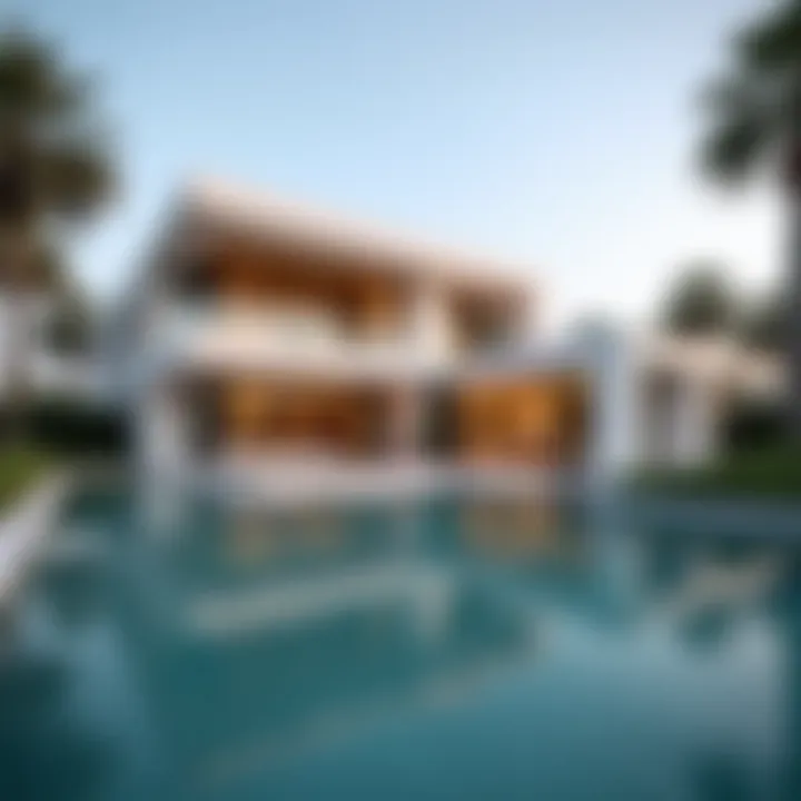 Luxurious villa architecture at Frond O