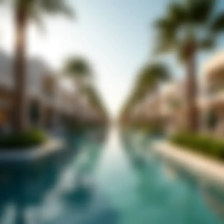 Overview of nearby amenities enhancing lifestyle at Galleria Al Sufouh Villas