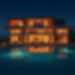 Stunning beachfront villa with modern architecture in Dubai