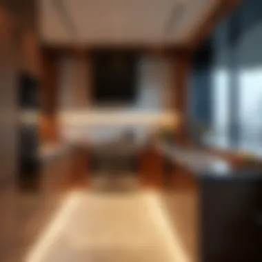 State-of-the-Art Gourmet Kitchen Gourmet kitchen in a high-end penthouse