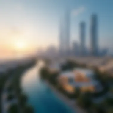 Dubai skyline showcasing luxury properties